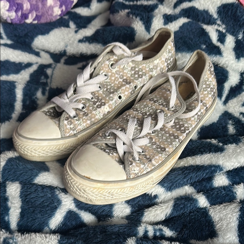Converse Sparkle Sneakers with Classic Canvas Upper